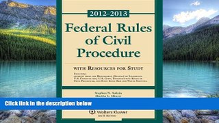 Books to Read  Federal Rules of Civil Procedure 2012-2013 Statutory Supplement with Resources for