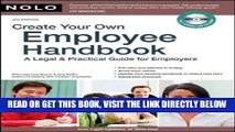 [Free Read] Create Your Own Employee Handbook: A Legal   Practical Guide for Employers [With