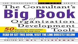 [Free Read] The Consultant s Big Book of Orgainization Development Tools: 50 Reproducible