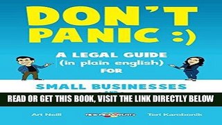 [Free Read] Don t Panic: A Legal Guide (in plain english) for Small Businesses   Creative