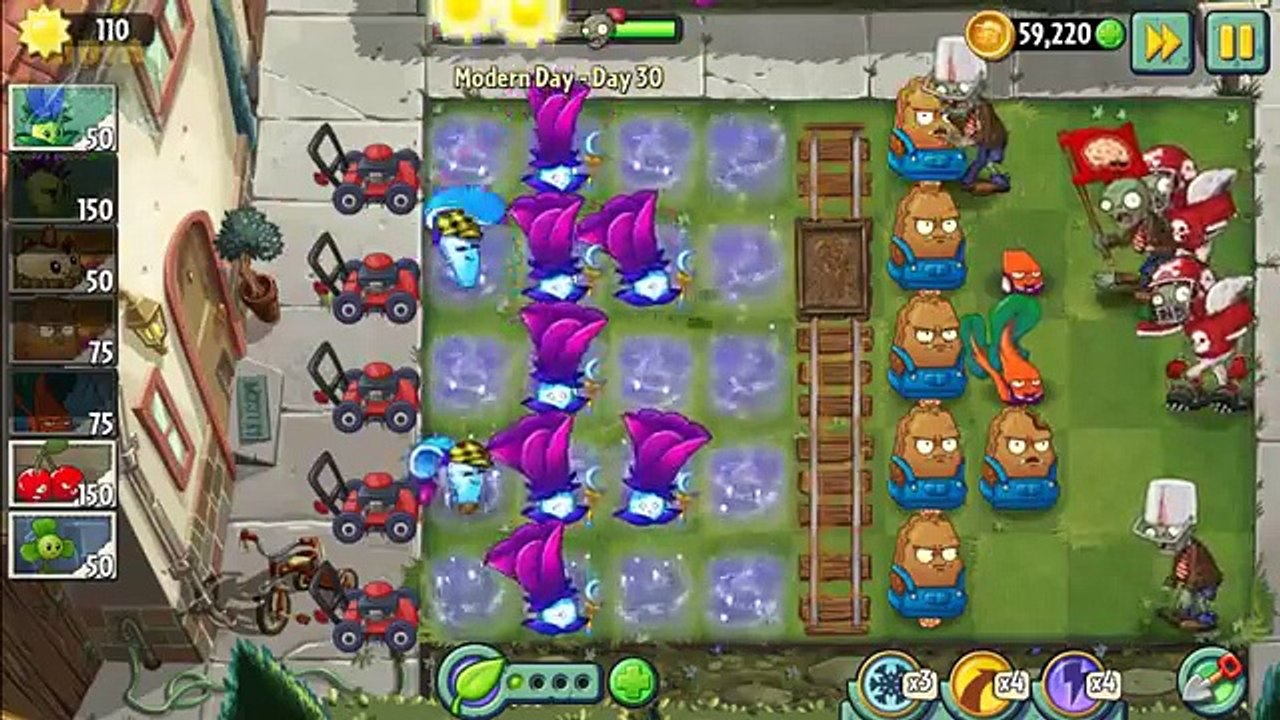 Plants vs Zombies 2 - Modern Day - Day 30: Dont Trample the Flowers