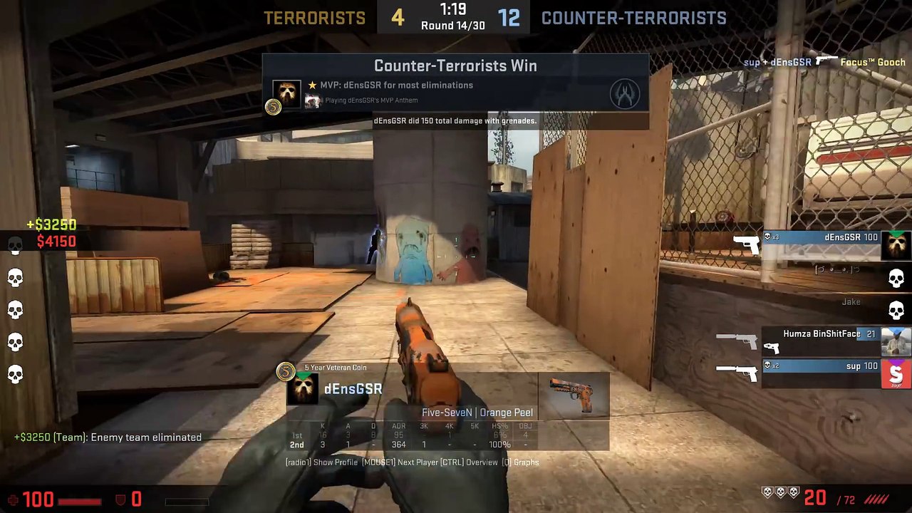 Funny Counter Strike Moments - CS GO Pro Ninja Clutch!