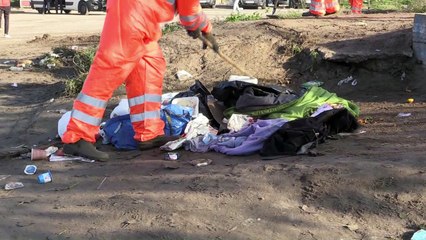 "Jungle" de Calais: reprise des travaux de destruction