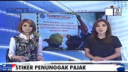 30 Bangunan Belum Bayar Pajak Ditempeli Stiker di DKI Jakarta