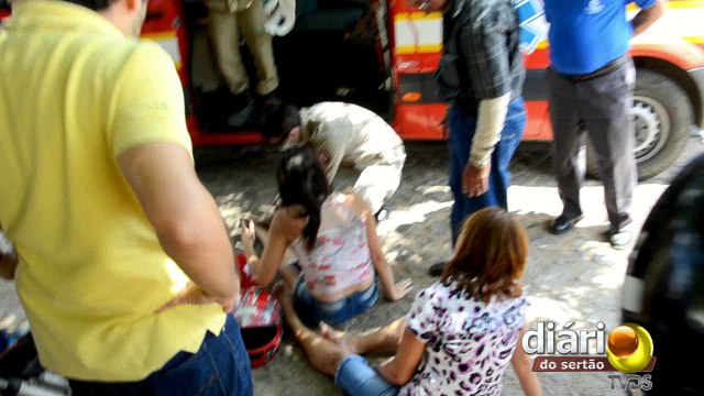 Exclusivo: acidente entre motos deixa duas pessoas feridas em Sousa