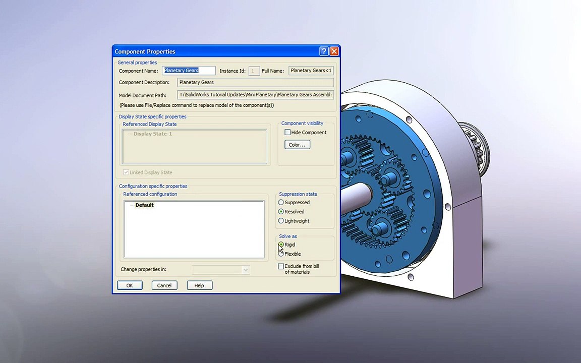 Solid Works Configuration of Assemblies