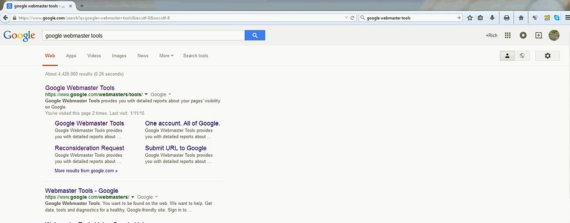 Converting http to https - webmaster tools