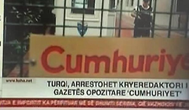 Cumhuriyet gazetesine operasyon Kosova basınında