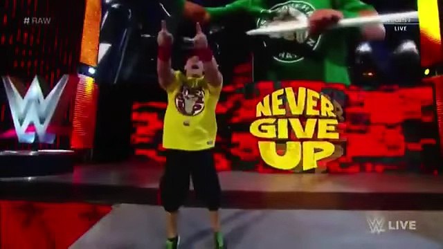 John Cena Vs Seth Rollins (Steel Cage Match) WWE RAW