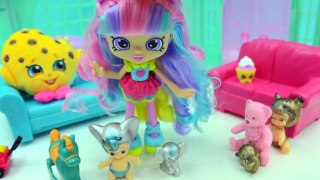 Shopkins Shoppies Doll Rainbow Kate Babysits Limited Edition Twozies Babies