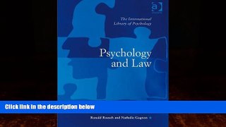 Big Deals  Psychology and Law (The International Library of Psychology)  Best Seller Books Best