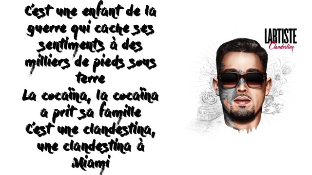 Lartiste - Clandestina (Paroles-Lyrics) Avec Audio Officiel