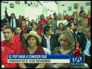 El PSP dará a conocer sus candidatos el 10 de noviembre