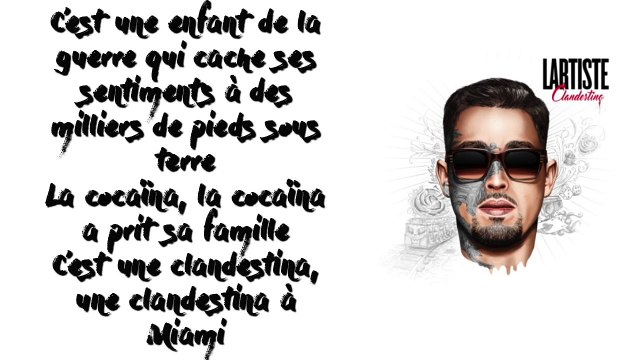 Lartiste - Clandestina (Paroles-Lyrics) Avec Audio Officiel