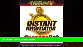 Books to Read  The Instant Negotiator SuccessPak (Multimedia Set)  Full Ebooks Best Seller