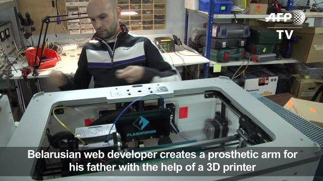Belarusian web developer creates prosthetic limb for father