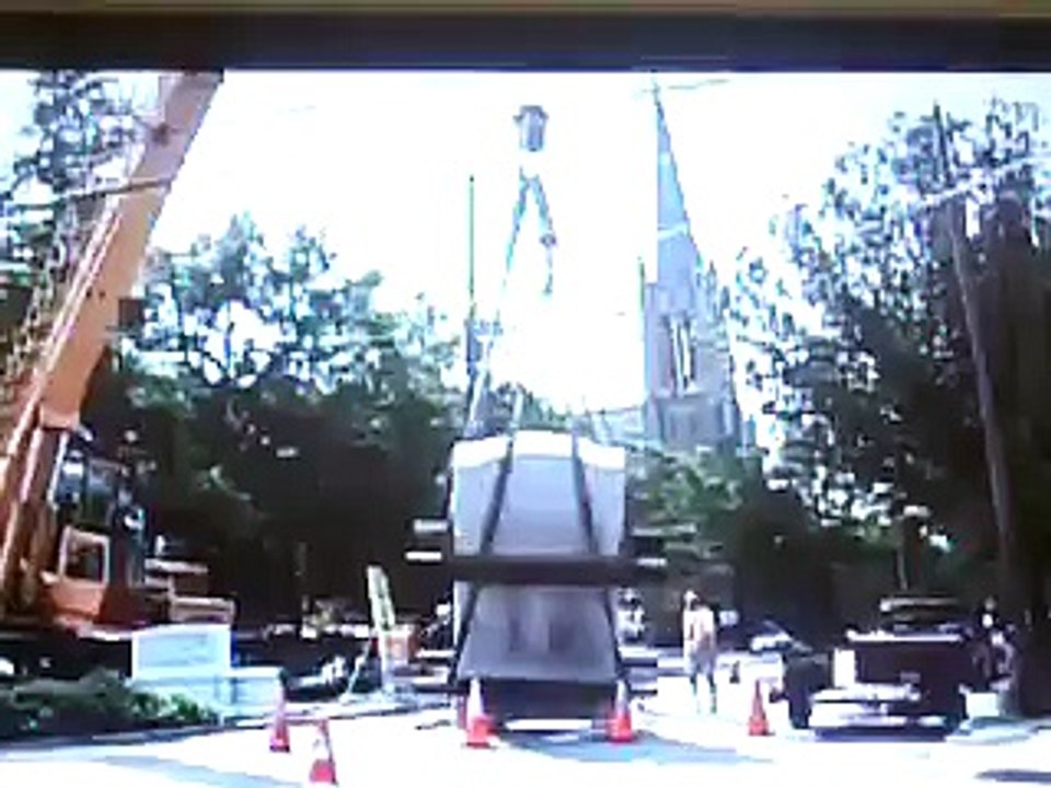 chute d'une grue
