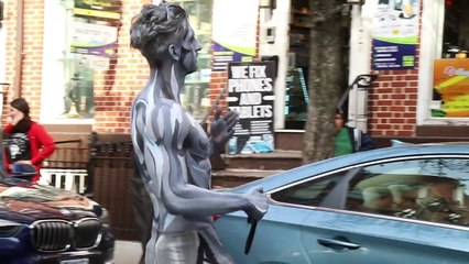 EPIC SILVER SURFER HALLOWEEN COSTUME NYC!