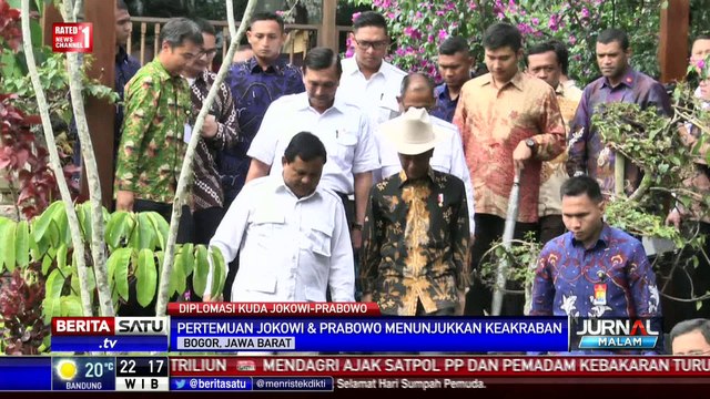 Pertemuan Jokowi-Prabowo Penuh Keakraban