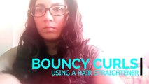 Bouncy Curls Using A Hair Straightener
