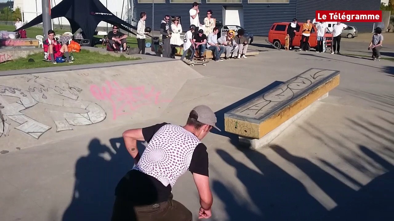 Lannion. Contest de skate à Park-Névez
