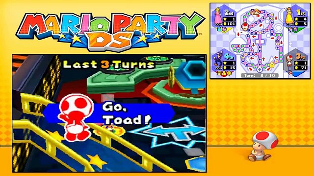 Mario Party DS - Story Mode - Part 30 - Bowsers Pinball Machine (2/2) (Toad) [NDS]