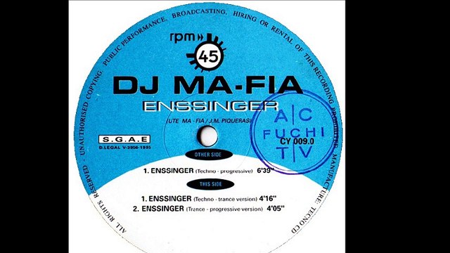 DJ Ma-Fia - Enssinger (Techno Progressive) (A)