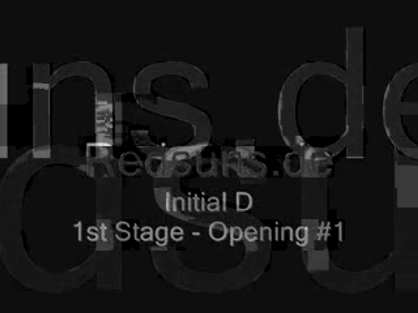 Initial D First Stage Opening 1 Video Dailymotion