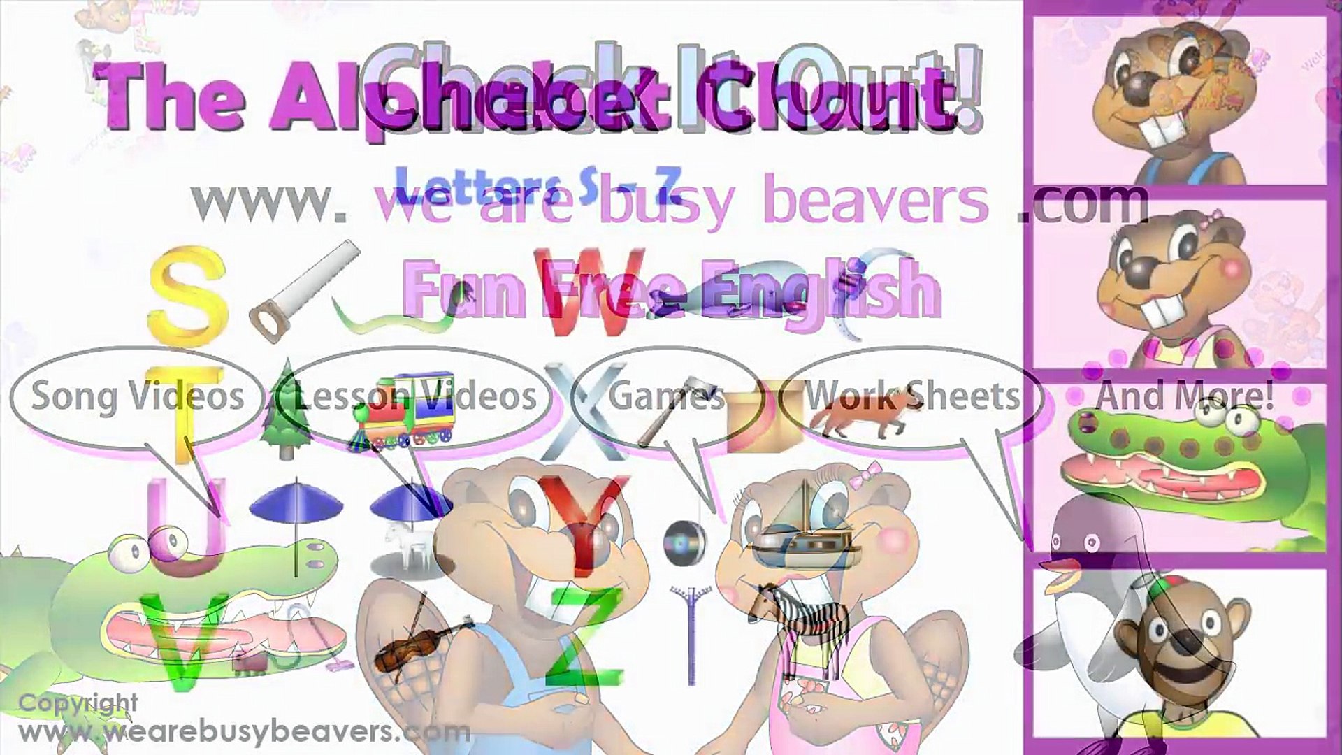 Alphabet Chant 4 S To Z Preschool Kindergarten Education Video Dailymotion