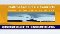 [PDF] FREE Drafting Commercial Contracts: Legal English Dictionary [Download] Full Ebook