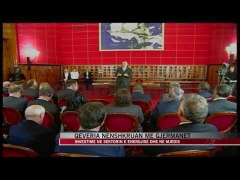 Qeveria nënshkruan marrëveshje me gjermanët - News, Lajme - Vizion Plus