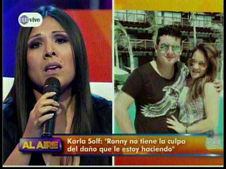 Tula le implora a Karla Solf que deje a Ronny Garcia