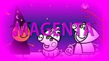 Learn Colors! Peppa Pig Halloween Coloring Pages for Children Nick Jr. ✫ Peppa la cerdita colorear