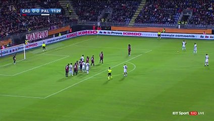 Oscar Hiljemark Big Chance - Cagliari vs Palermo