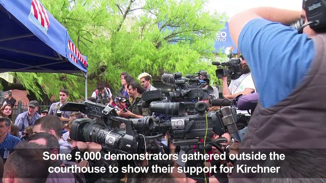 Argentina's ex-president Kirchner testifies in graft probe