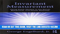 [READ] EBOOK Invariant Measurement: Using Rasch Models in the Social, Behavioral, and Health