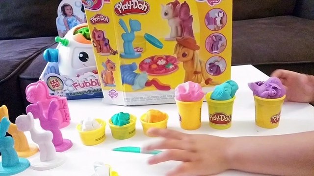Play Doh My Little Pony Make 'N Style Ponies Twilight Sparkle, Rainbow Dash, Pinkie Pie FunAtHomeTV