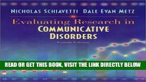 [READ] EBOOK Evaluating Research in Communicative Disorders (4th Edition) ONLINE COLLECTION