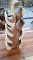 Wine Holder 8 Bottle hand Carved From Solid Suarwood