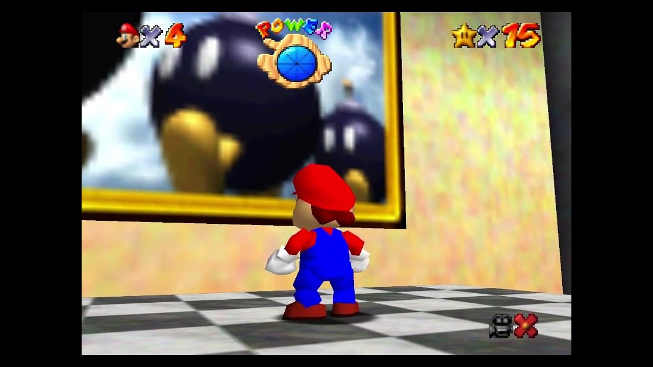 Super Mario 64 Secrets 002 -- E: Mario Out of Bounds at Line 1