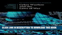 [PDF] Cyber Warfare and the Laws of War (Cambridge Studies in International and Comparative Law)