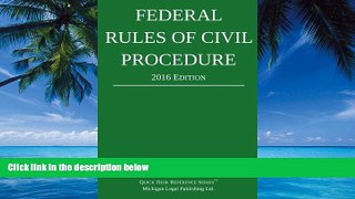 Books to Read  Federal Rules of Civil Procedure; 2016 Edition  Best Seller Books Most Wanted