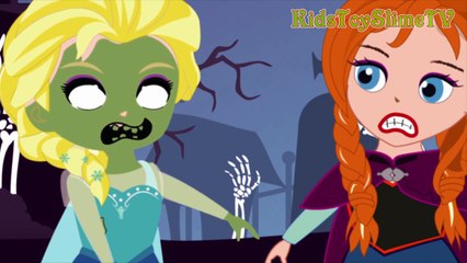Spiderman & Frozen Elsa Become Zombie Night Halloween EP1