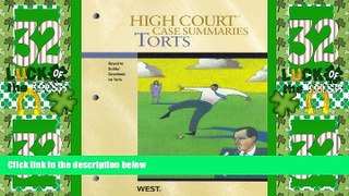 Big Deals  High Court Case Summaries on Torts, Keyed to Dobbs, 6th  Full Read Best Seller