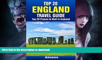 FAVORITE BOOK  Top 20 Places to Visit in England - Top 20 England Travel Guide (Includes London,
