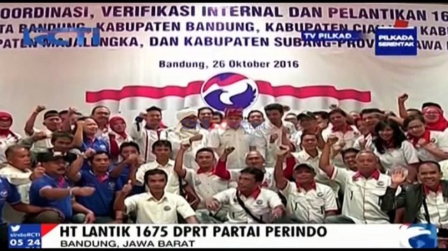 Hary Tanoe Lantik 1675 DPRT Partai Perindo