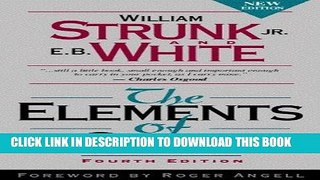 Best Seller The Elements of Style, Fourth Edition Free Read