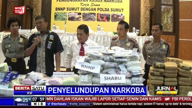 BNNP Sumut Gagalkan Penyelundupan 85 Kilogram Sabu dan Ekstasi