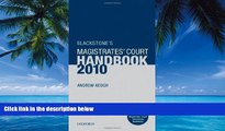 Big Deals  Blackstone s Magistrates  Court Handbook 2010  Full Ebooks Best Seller