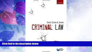 Big Deals  Card, Cross   Jones: Criminal Law  Best Seller Books Most Wanted